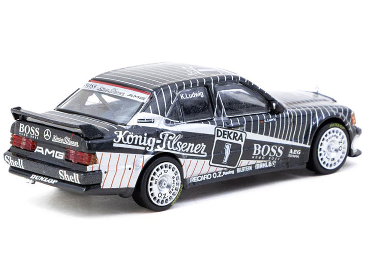 Mercedes-Benz 190 E 2.5-16 EVO 1 #1 Klaus Ludwig "Deutsche Tourenwagen Meisterschaft (DTM)" (1989) "Global64" Series 1/64 Diecast Model by Tarmac Works-0