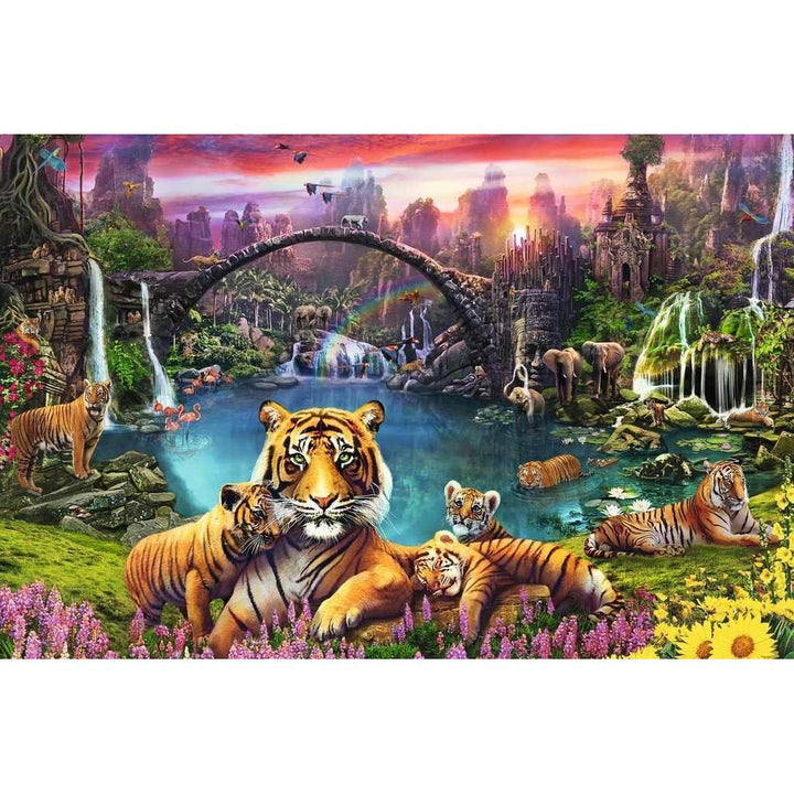 Tigers in Paradise 3000 Piece Jigsaw Puzzle Ravensburger 2