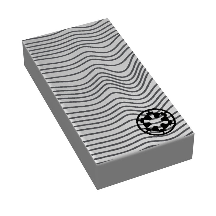 Beskar - Custom Printed 1x2 Tile for Lego - B3 Customs