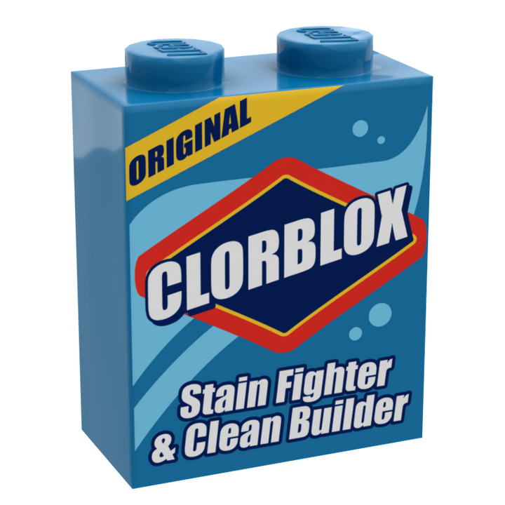 B3 Customs® Clorblox Minifig Cleaning Box made using LEGO part