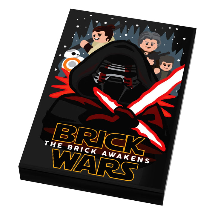 Brick Wars: Brick Awakens (EP. 7) Movie Tile Cover (2x3 Tile) made using LEGO part - B3Customs