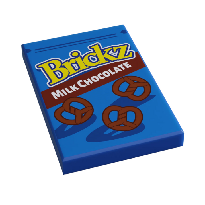 Brickz Pretzel Minifig Snack (2x3 Tile) made using LEGO parts