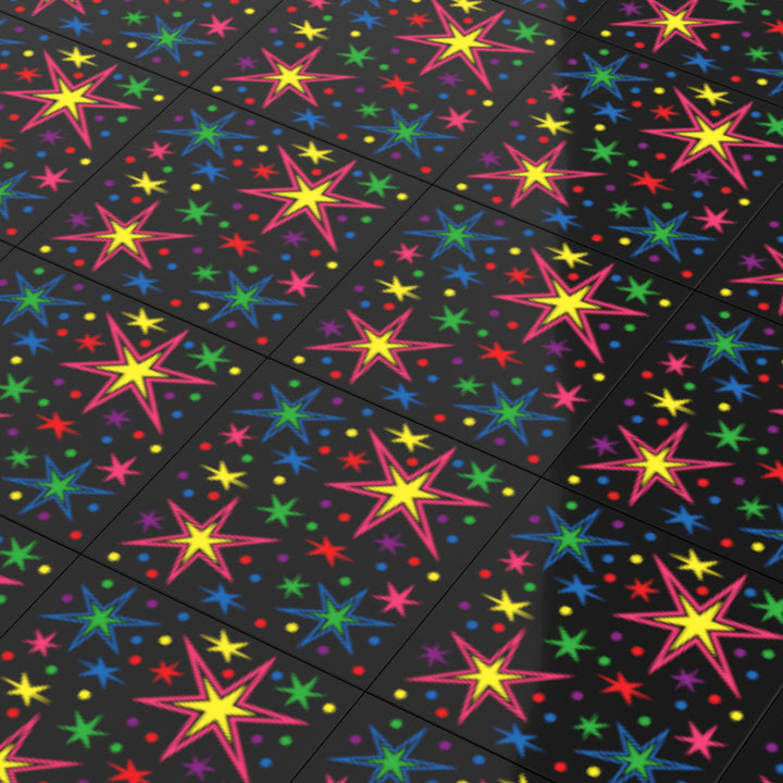 B3 Customs® 80's Arcade Carpet (Bursts) - Custom Printed 6x6 Tile for LEGO MOCs 2