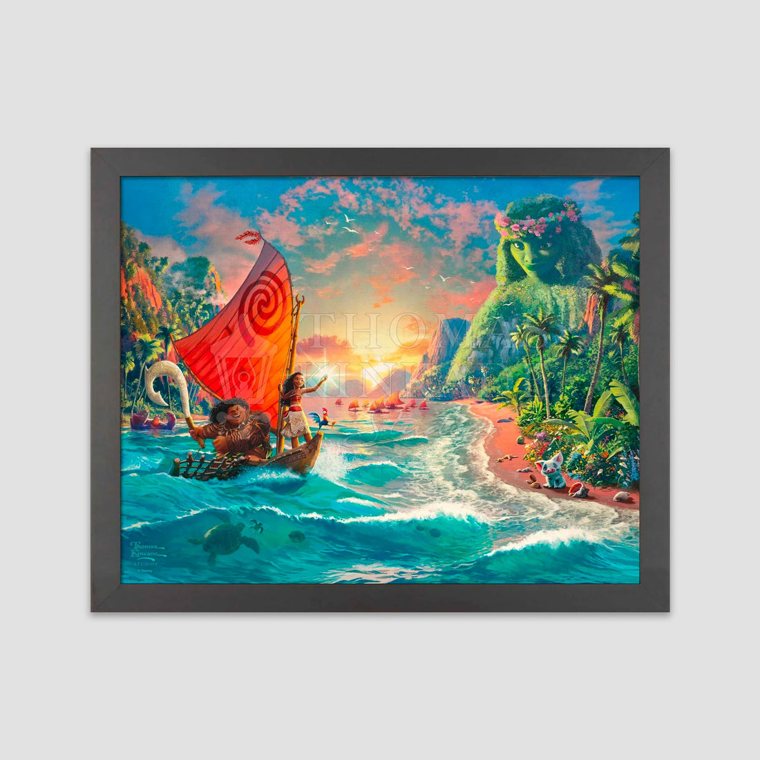 Moana (Disney) Thomas Kinkade Framed Art Print