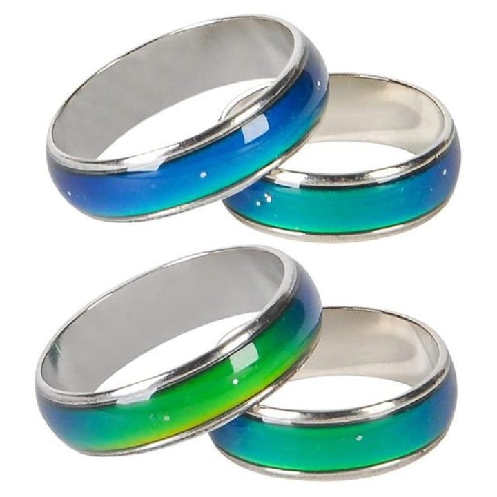 Pack of 12 Seventies Mood Rings Assortment Sizes-0