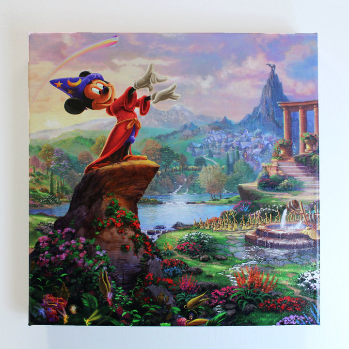 Sorcerer Mickey "Fantasia" (Disney) Wrapped Canvas Art Print