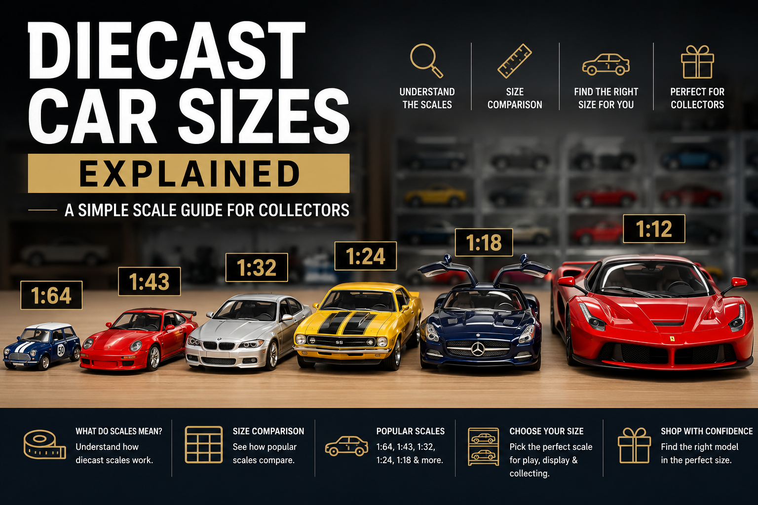 Diecast Car Sizes Explained: A Simple Scale Guide for Collectors