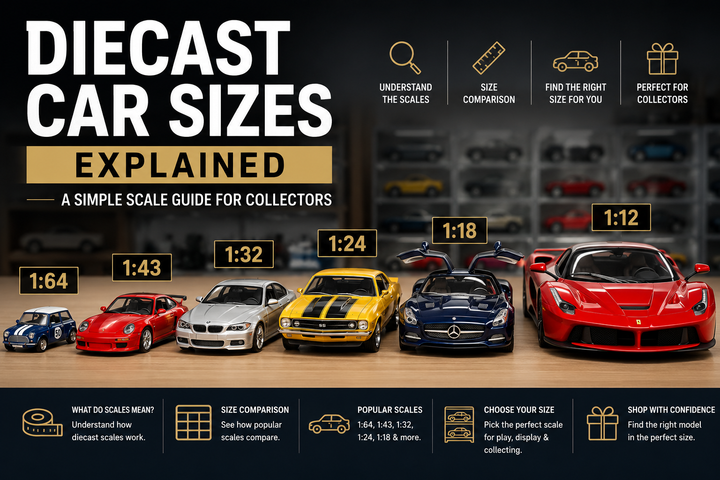 Diecast Car Sizes Explained: A Simple Scale Guide for Collectors