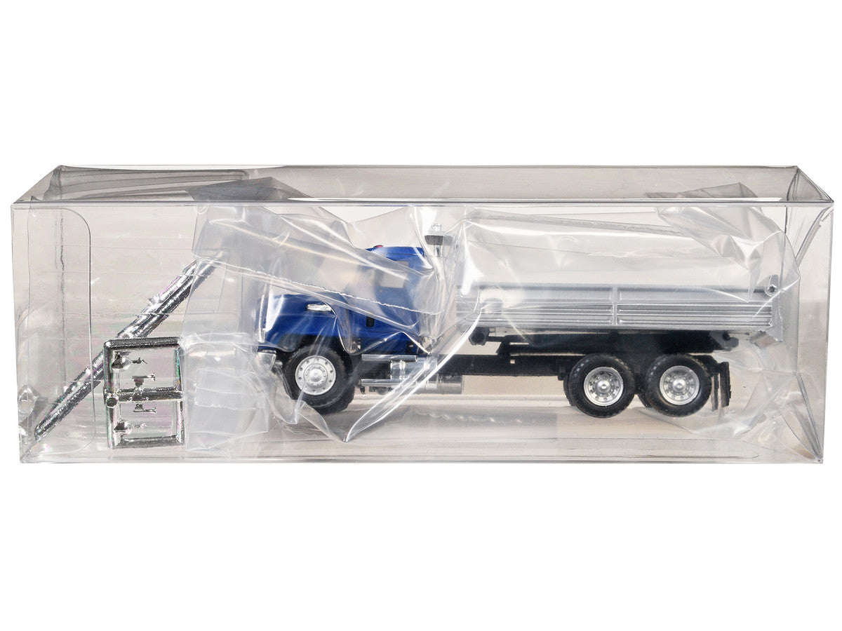 Mack Dump Truck Blue 1/87 (HO) Plastic Model Car by Promotex-1