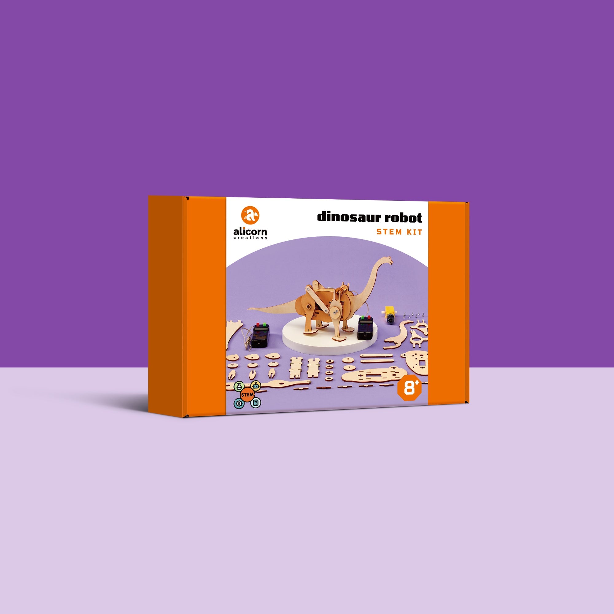 Dinosaur Robot Brachiosaurus DIY Kit, Educational STEM Toy 3