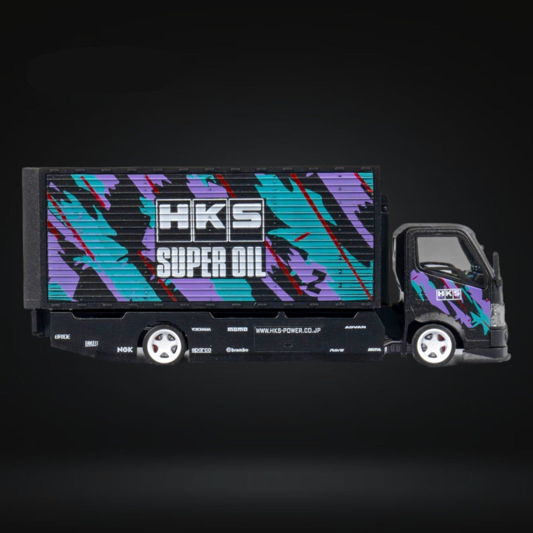 HINO 300 Box Transport Truck in HKS Livery 1:64 by MicroTurbo - 9