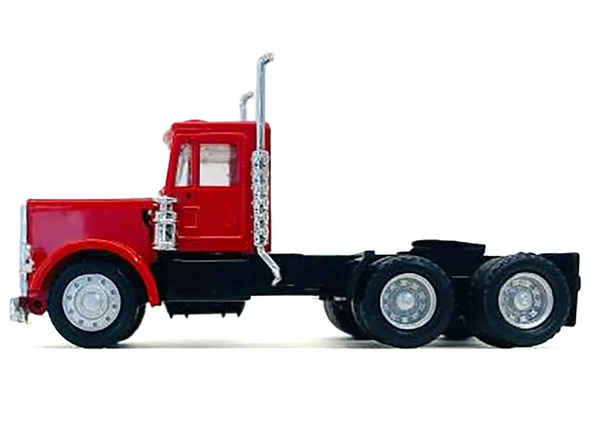 Peterbilt Short Day Cab Red 1/87 (HO) Plastic Model Car by Promotex-0