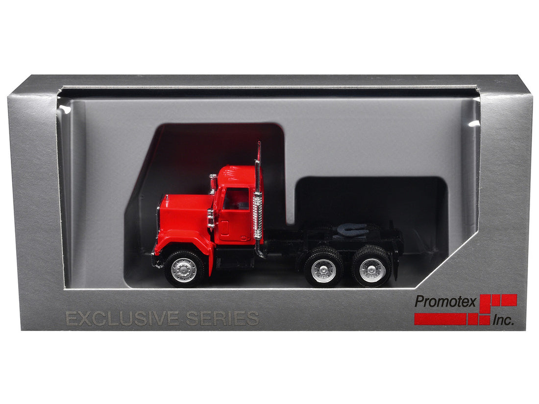 GMC Short Day Cab Red 1/87 (HO) Plastic Model Car by Promotex-1