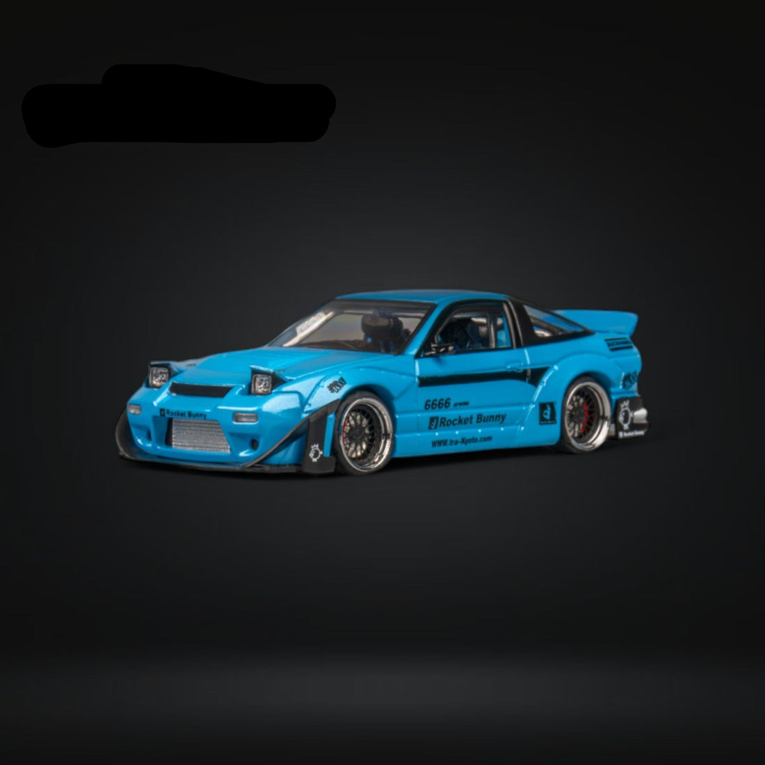 Nissan 180SX Pandem Rocket Bunny Baby Blue 1:64 MT6407C2 by MicroTurbo 7