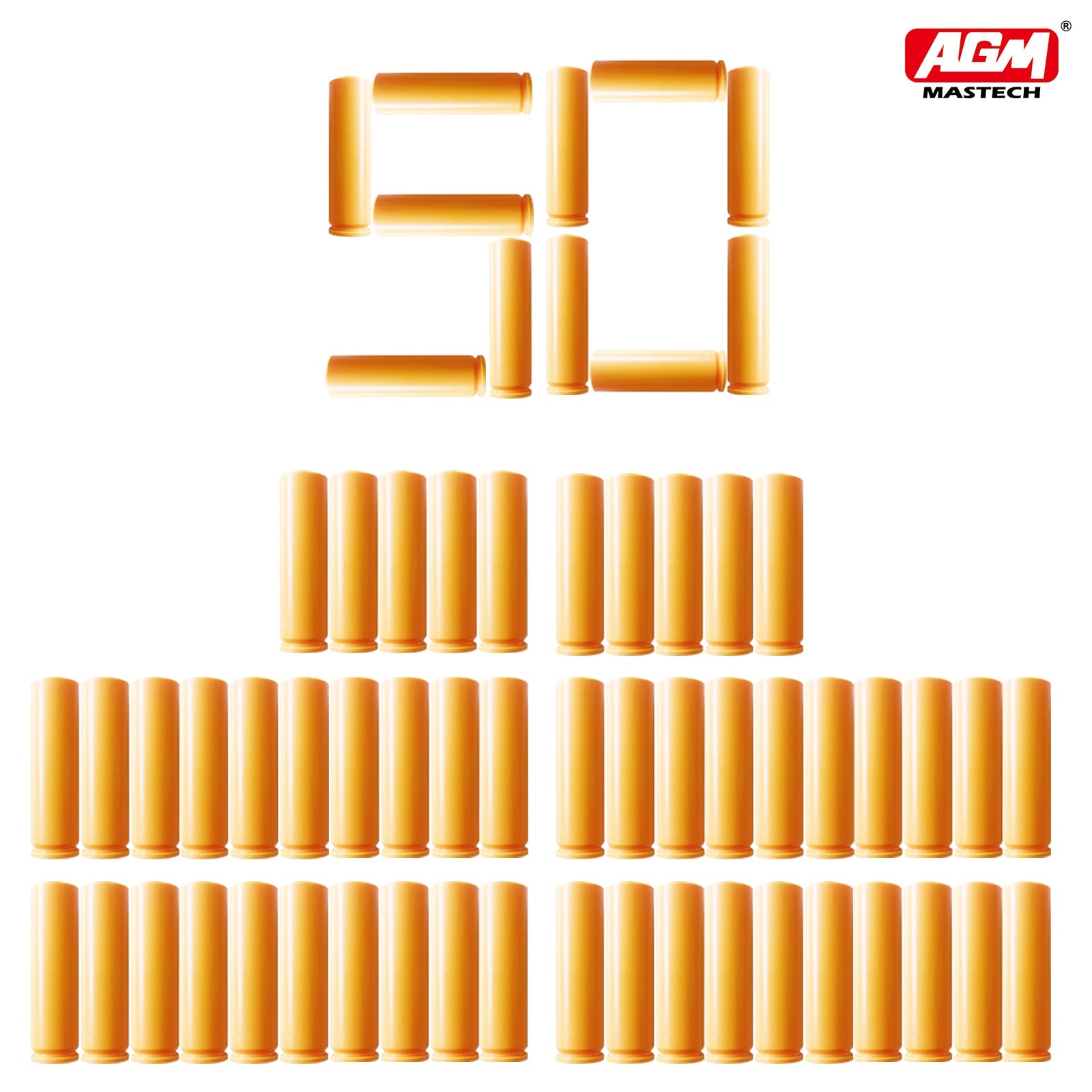 Toy Gun - Sniper Bullets, Toy Rifle, Plastic Shells 50 PCS.