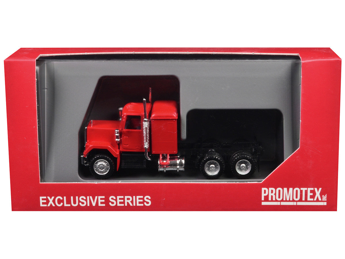 GMC Sleeper Cab Red 1/87 (HO) Plastic Model Car by Promotex-1
