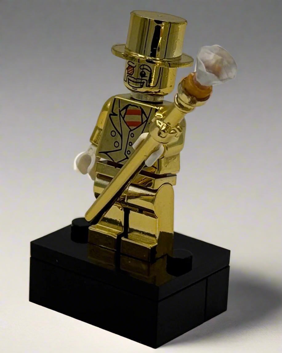 Golden Monopoly Money Man Custom Minifigure 3