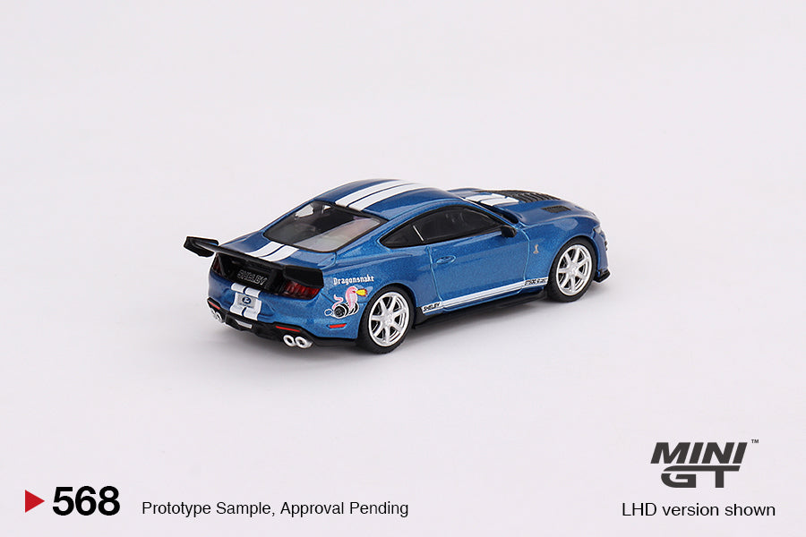 Ford Mustang Shelby GT500 Dragon Snake Concept Ford Performance Blue #568 1:64 MGT00568 Back View