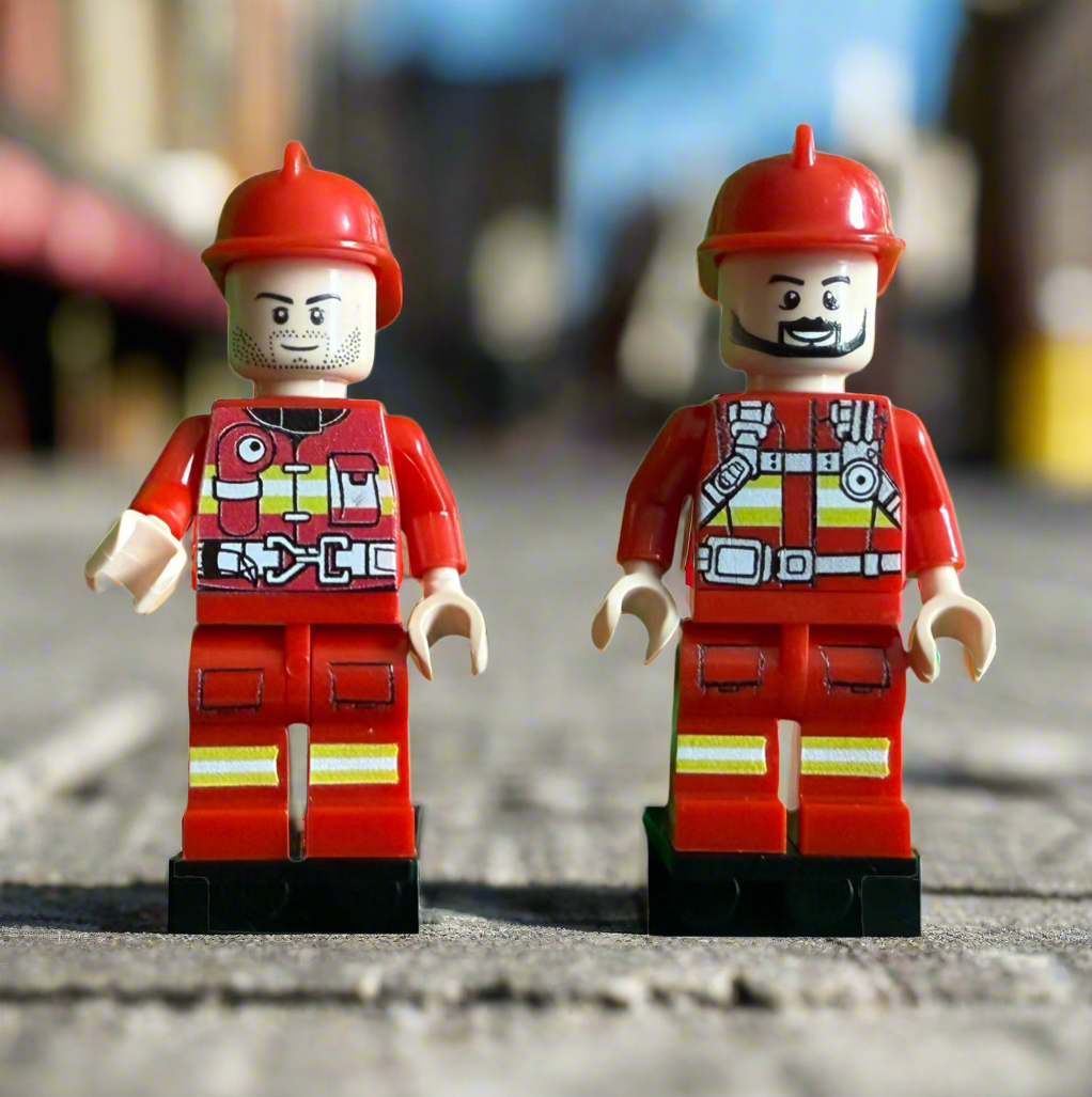 2 Firefighter Minifigures for Lego