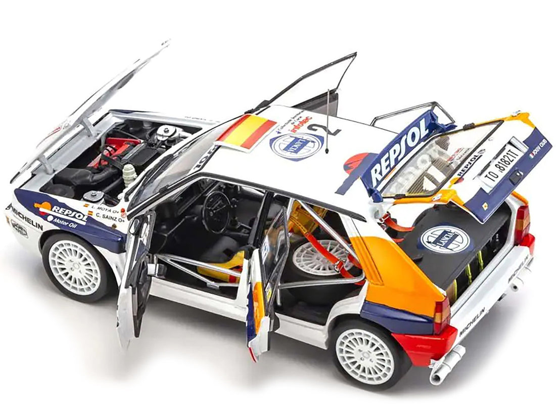 Lancia Delta HF Integrale Evoluzione #2 Carlos Sainz - Luis Moya "Jolly Club" "Tour de Corse - Rallye de France" (1993) 1/18 Diecast Model Car by Kyosho-1