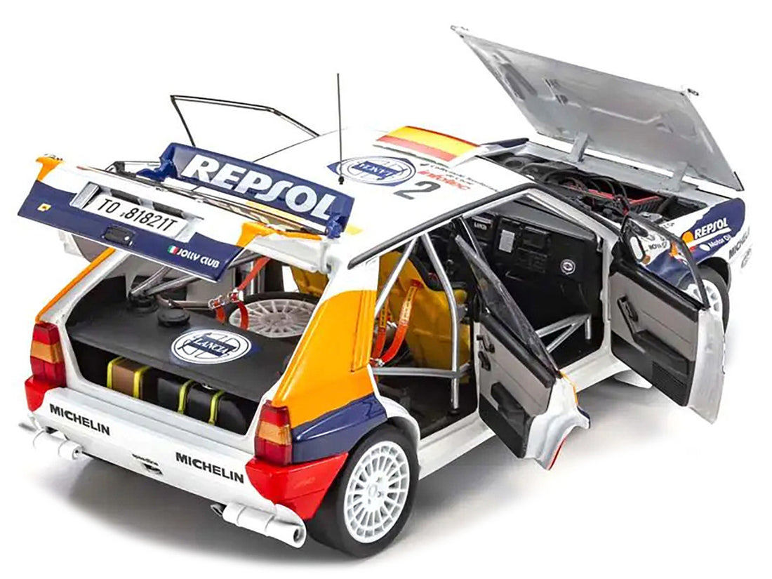 Lancia Delta HF Integrale Evoluzione #2 Carlos Sainz - Luis Moya "Jolly Club" "Tour de Corse - Rallye de France" (1993) 1/18 Diecast Model Car by Kyosho-3