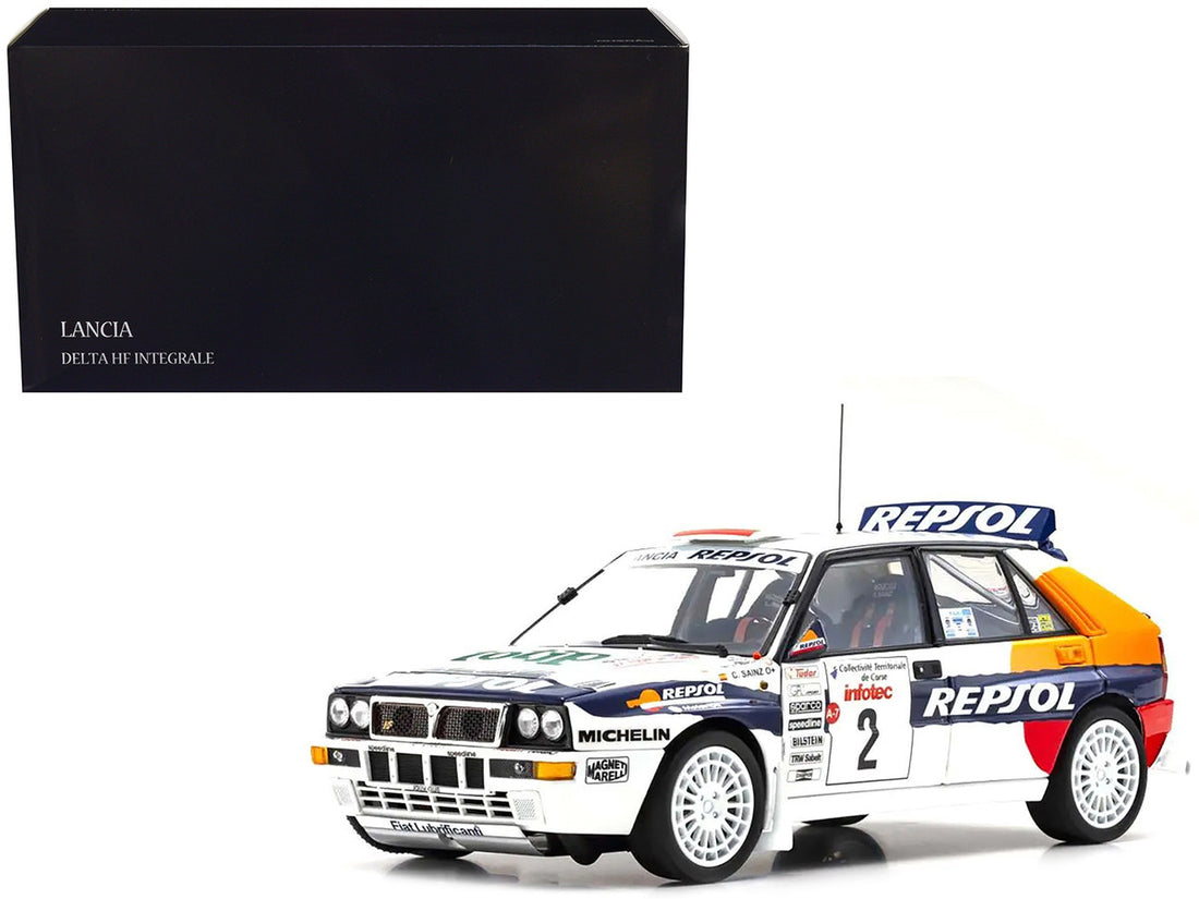 Lancia Delta HF Integrale Evoluzione #2 Carlos Sainz - Luis Moya "Jolly Club" "Tour de Corse - Rallye de France" (1993) 1/18 Diecast Model Car by Kyosho-0