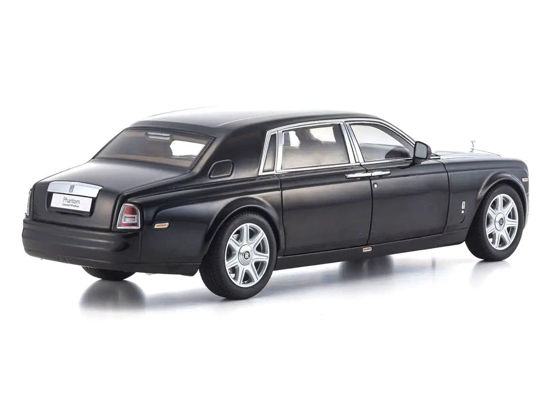 Rolls Royce Phantom EWB (Extended Wheelbase) Diamond Black 1/18 Diecast Model Car by Kyosho-2