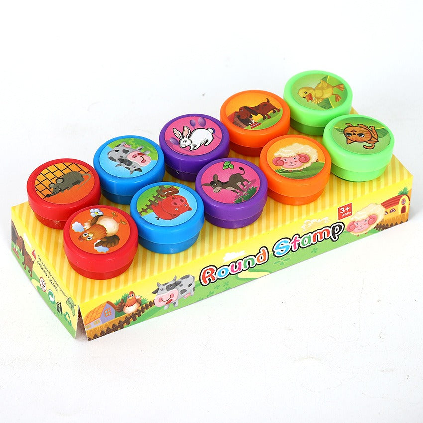 10 Pcs Toy Stamp Set for Kids 5
