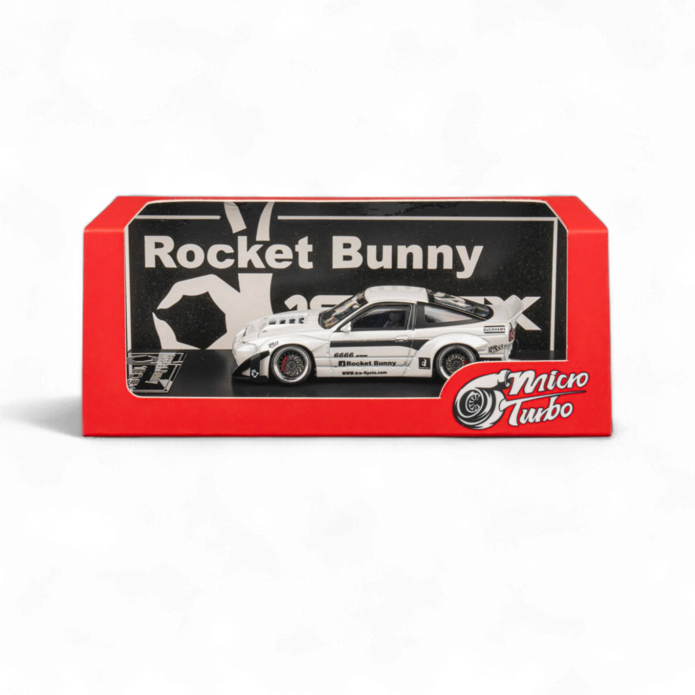 Nissan Custom 180SX - Pandem Rocket Bunny White 1:64 by