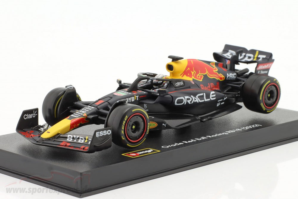 Oracle Red Bull Racing RB18 F1 Max Verstappen #1 1:43 - By Bburago Mounted Display View 18-38062-00000100