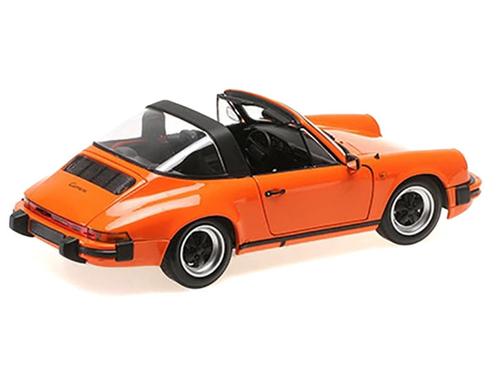 1983 Porsche 911 Carrera Targa 3.2 Orange 1/18 Diecast Model Car by Minichamps-1