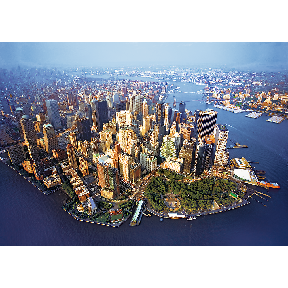 1000 Piece Jigsaw Puzzles, New York, NYC Puzzle with City Skyline and Aerial View, Puzzle of USA, Adult Puzzles, Trefl 10222 2
