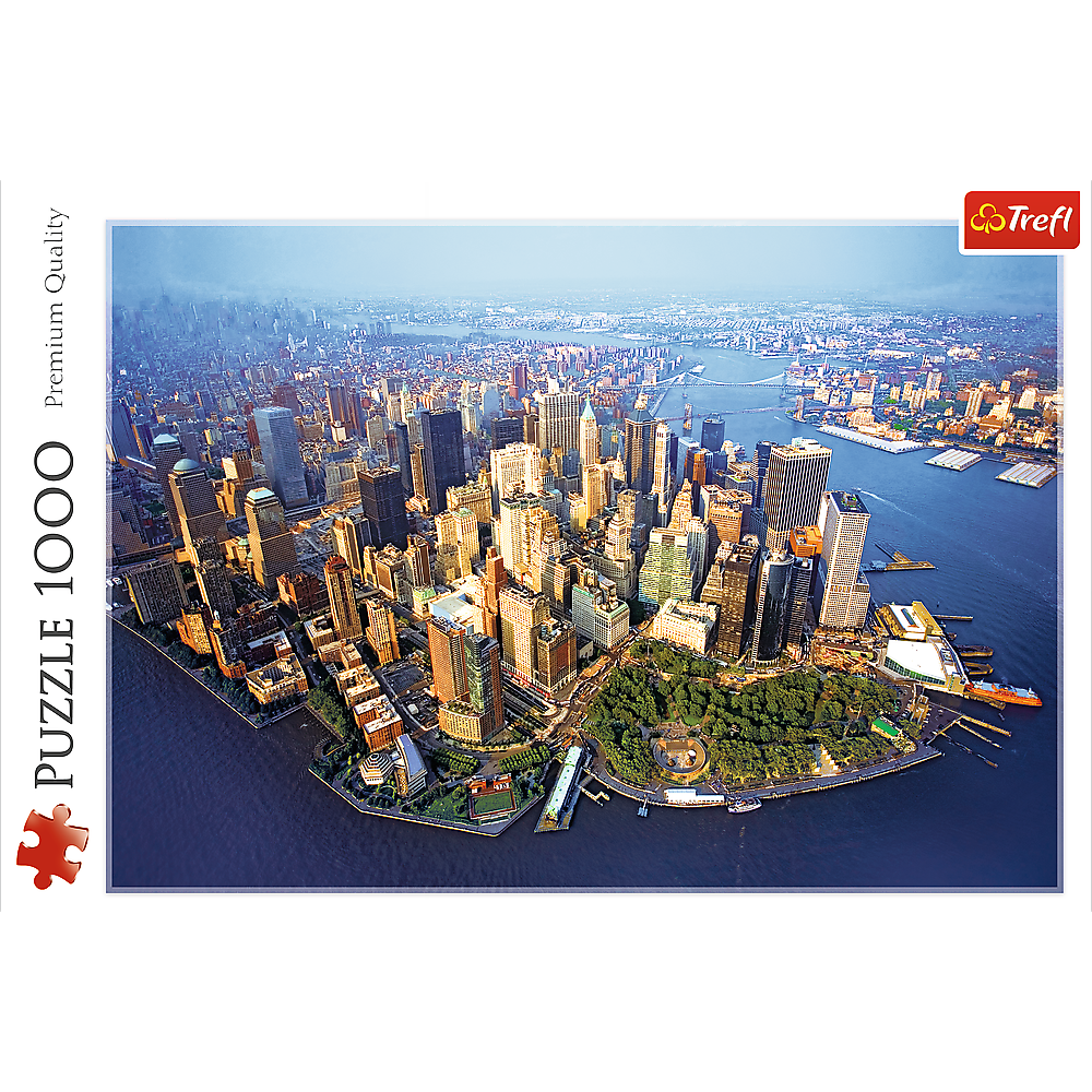 1000 Piece Jigsaw Puzzles, New York, NYC Puzzle with City Skyline and Aerial View, Puzzle of USA, Adult Puzzles, Trefl 10222 3
