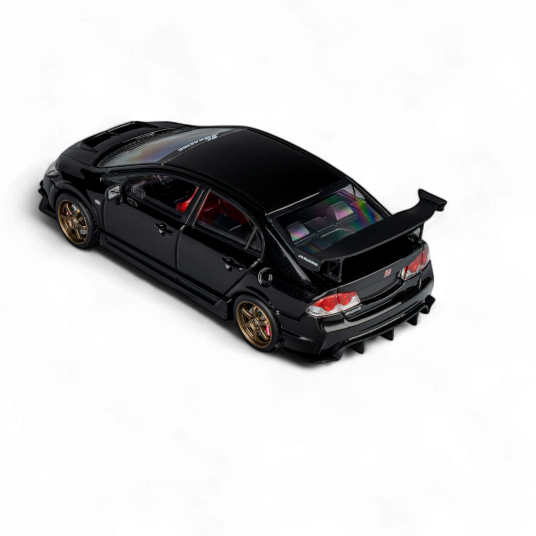 FD2 J'S Racing Metallic Black 1:64 by Microturbo 10