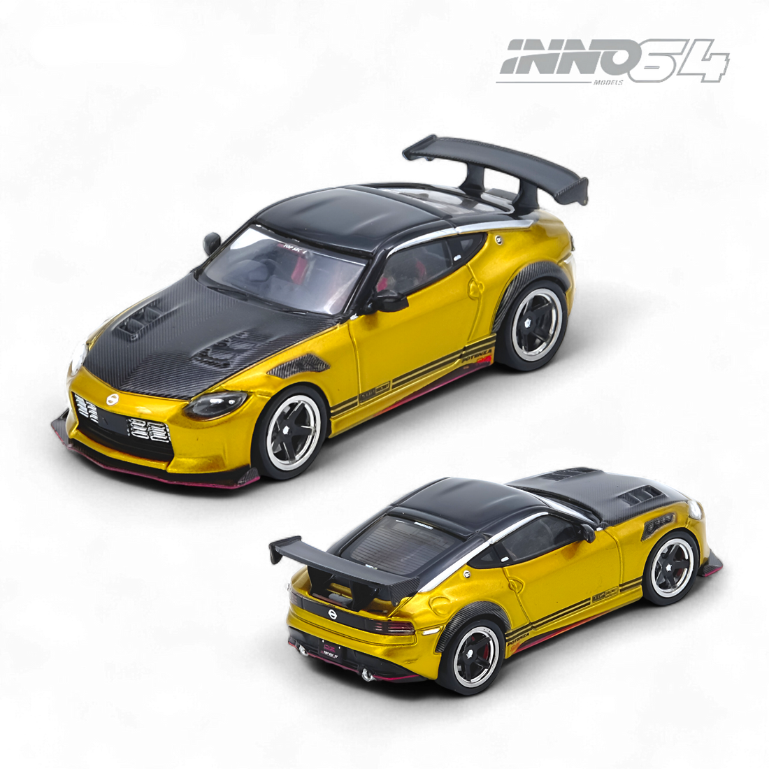 Top Secret Fairlady Z RZ34 Gold 1:64 by Inno64 