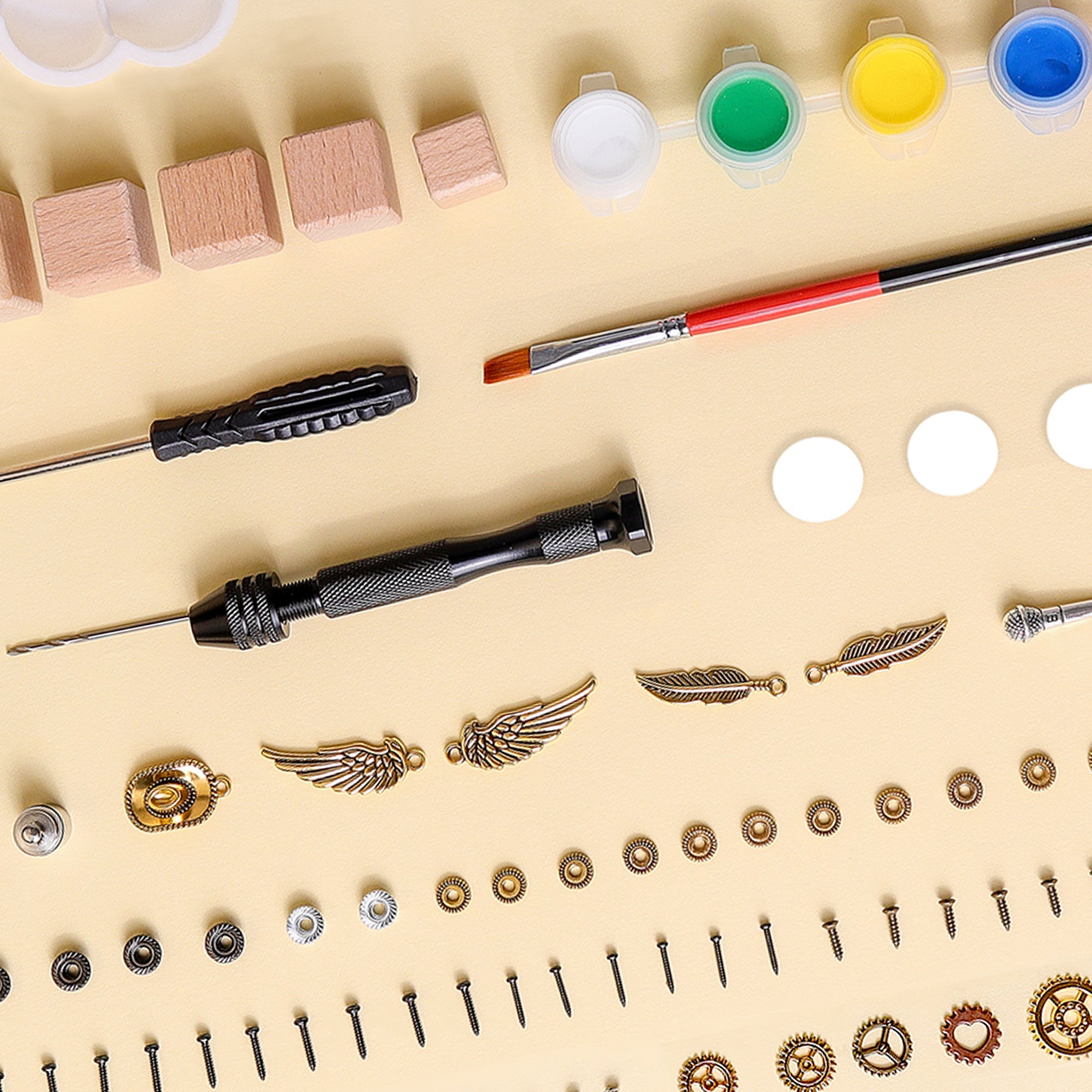 DIY Timber Train Kit – Build a Wooden Train with LED Light, Fun Accessories, Home and Office Décor 