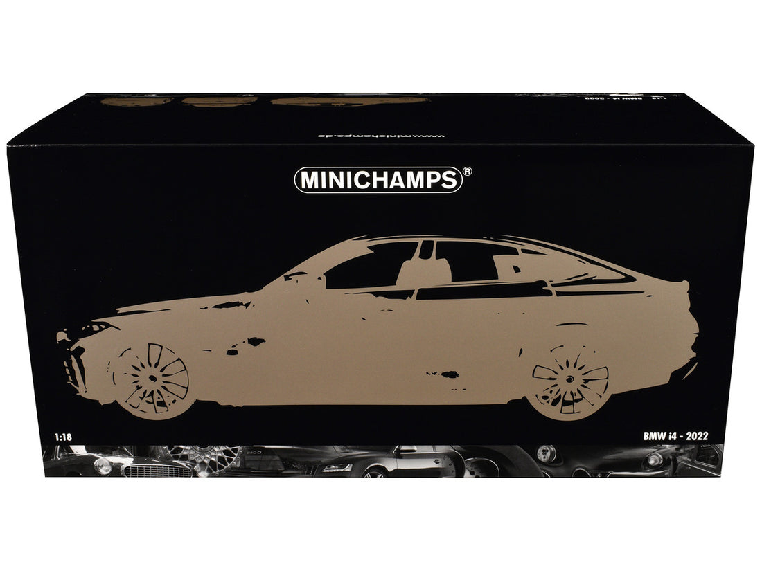 BMW i4 Gray Metallic 1/18 Diecast Model Car by Minichamps-1