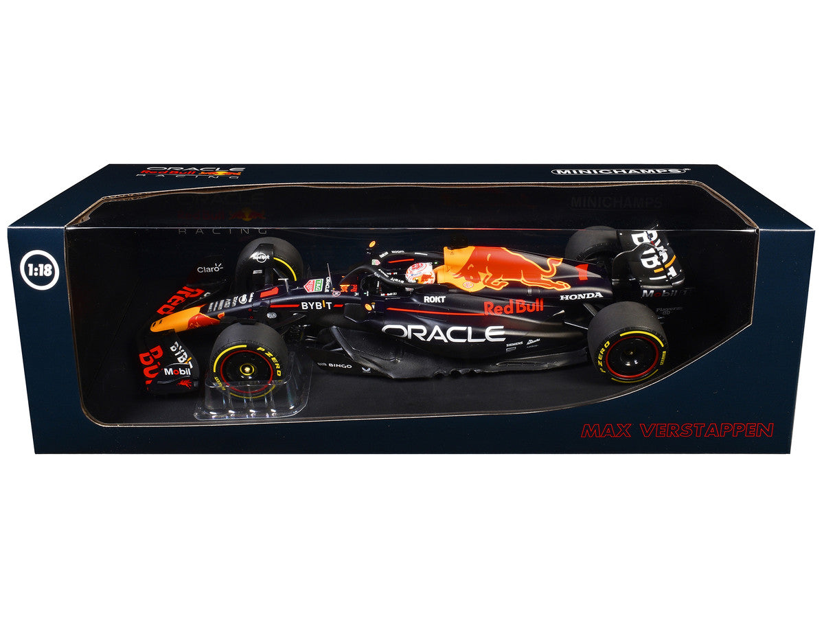 Red Bull Racing RB19 #1 Max Verstappen "Oracle" Winner F1 Formula One "Japanese GP" (2023) with Driver Limited Edition to 180 pieces Worldwide 1/18 Diecast Model Car by Minichamps-1