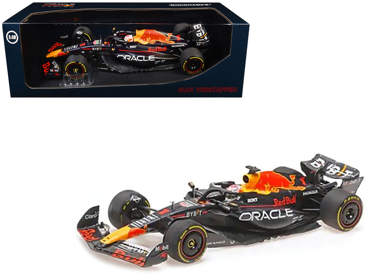 Red Bull Racing RB19 #1 Max Verstappen "Oracle" Winner F1 Formula One "Japanese GP" (2023) with Driver Limited Edition to 180 pieces Worldwide 1/18 Diecast Model Car by Minichamps-2
