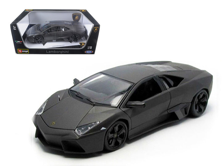 Lamborghini Reventon Dark Matt Gray 1/18 Diecast Model Car by Bburago-0