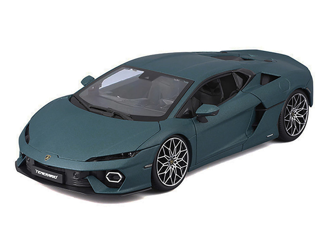 Lamborghini Temerario Matt Blue Metallic 1/18 Diecast Model Car by Bburago-1