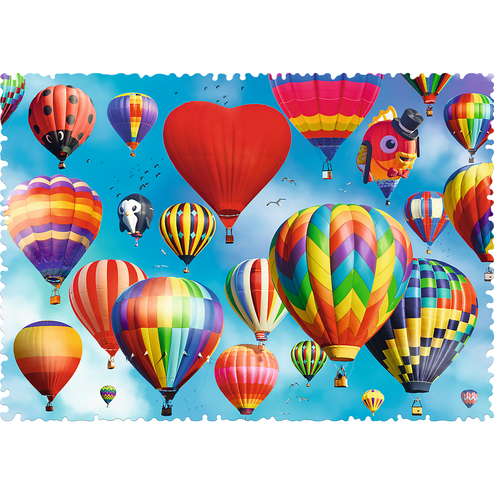 Crazy Shape 600 Piece Jigsaw Puzzles, Colorful balloons, Adult Puzzles, Trefl 11112 2