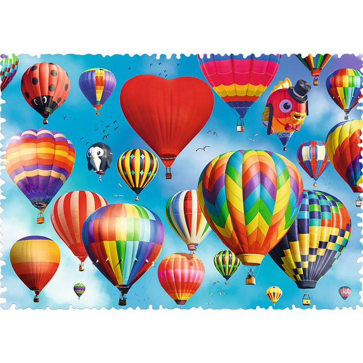 Crazy Shape 600 Piece Jigsaw Puzzles, Colorful balloons, Adult Puzzles, Trefl 11112 2