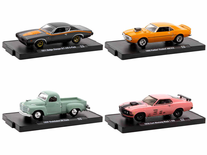 "Auto-Drivers" Set of 4 pieces in Blister Packs Release 118 Limited Edition to 9450 pieces Worldwide 1/64 Diecast Model Cars by M2 Machines-1