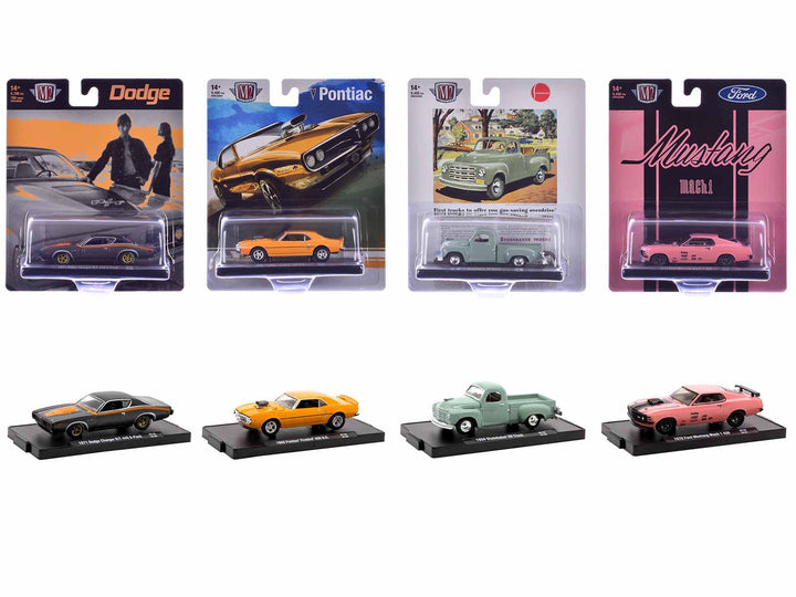 "Auto-Drivers" Set of 4 pieces in Blister Packs Release 118 Limited Edition to 9450 pieces Worldwide 1/64 Diecast Model Cars by M2 Machines-0