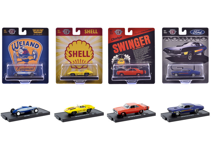 Auto-Drivers Set of 4 pieces in Blister Packs Release 126 Limited Edition to 9600 pieces Worldwide 1/64 Diecast Model Cars by M2 Machines