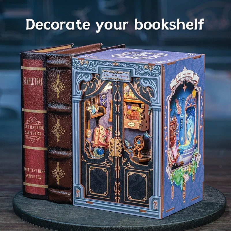 Book Nook Wizardi Miniature - Soul Travel Agency Roombox Kit-3