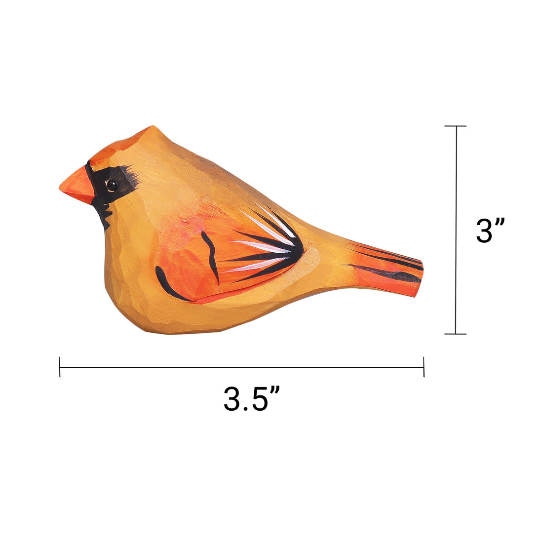 Hand Carved Cardinal Bird, Unique Gift for Loved Ones 4