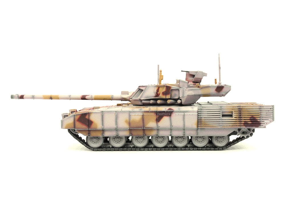 Russian T14 Armata MBT (Main Battle Tank) Multi-Desert Camouflage "Armor Premium" Series 1/72 Diecast Model by Panzerkampf-1