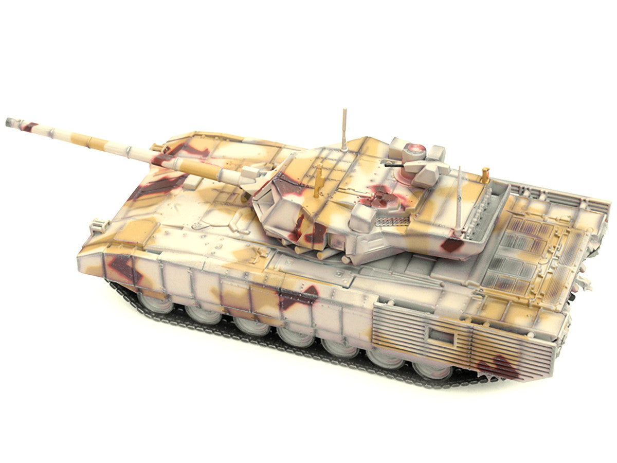 Russian T14 Armata MBT (Main Battle Tank) Multi-Desert Camouflage "Armor Premium" Series 1/72 Diecast Model by Panzerkampf-2